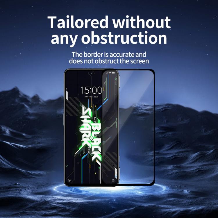 For Xiaomi Black Shark 4S / 4S Pro Do As You Wish Silk Screen Printed HD Tempered Glass Film - Black