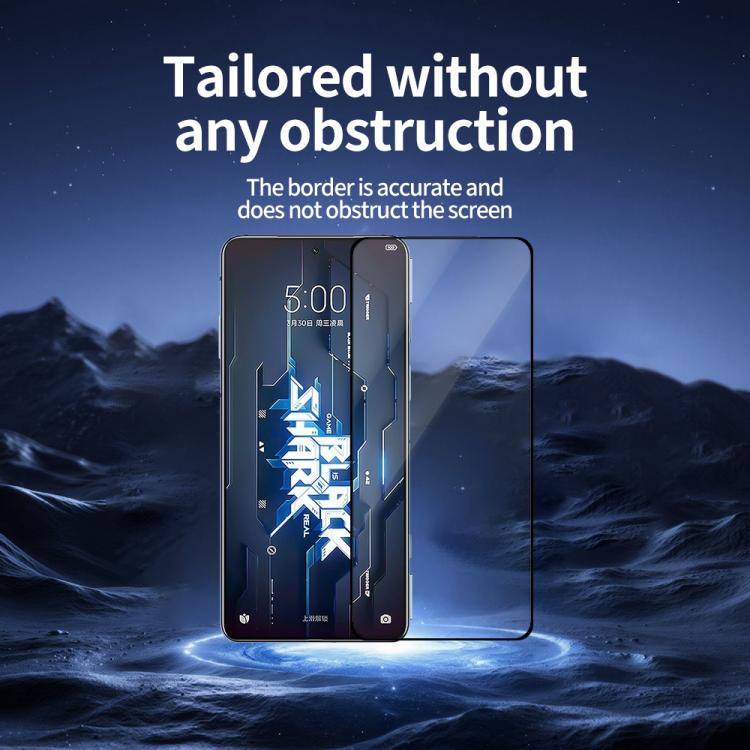 For Xiaomi Black Shark 5 5G Do As You Wish Silk Screen Printed HD Tempered Glass Film - Black