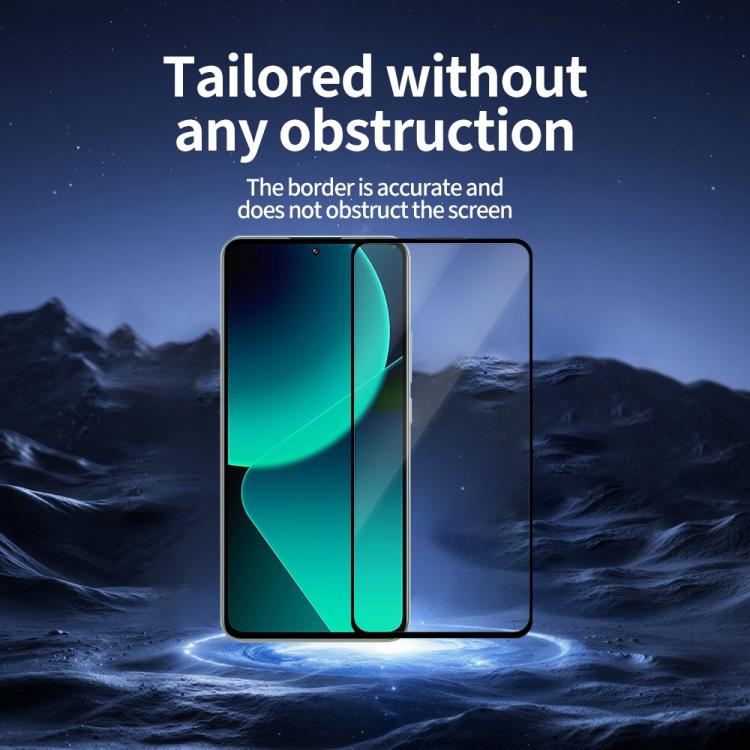 For Xiaomi 13T Do As You Wish Silk Screen Printed HD Tempered Glass Film - Black