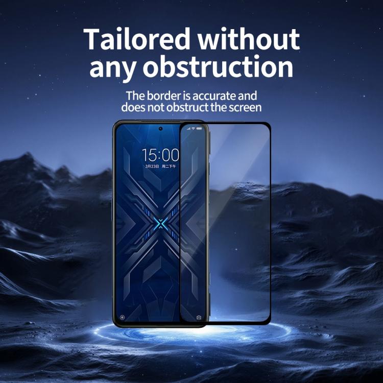 For Xiaomi Black Shark 4 Pro 5pcs / Pack Do As You Wish Silk Screen Printed HD Tempered Glass Film - Black