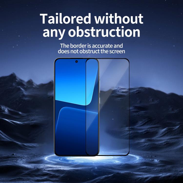 For Xiaomi 13 5pcs / Pack Do As You Wish Silk Screen Printed HD Tempered Glass Film - Black