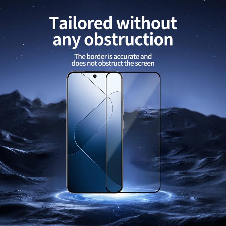 For Xiaomi 14 5pcs / Pack Do As You Wish Silk Screen Printed HD Tempered Glass Film - Black