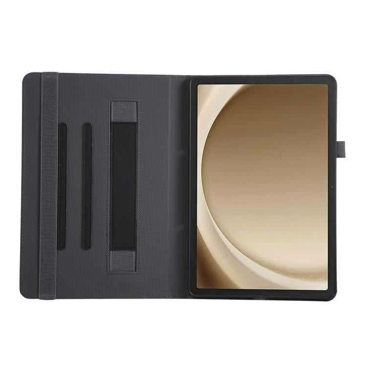 For Samsung Galaxy Tab A11 / A9 Macaron Color Hand Grip Leather Tablet Case with Holder
