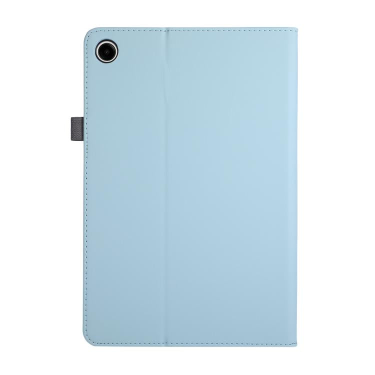 For Samsung Galaxy Tab A11 / A9 Macaron Color Hand Grip Leather Tablet Case with Holder