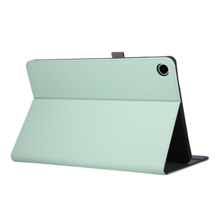 For Samsung Galaxy Tab A11 / A9 Macaron Color Hand Grip Leather Tablet Case with Holder