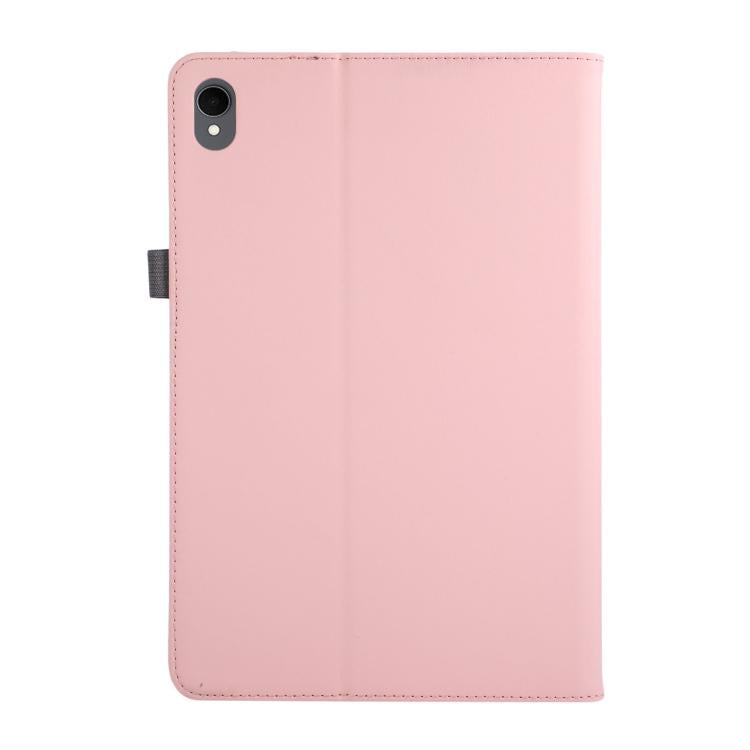 For Samsung Galaxy Tab S11 Macaron Color Hand Grip Leather Tablet Case with Holder