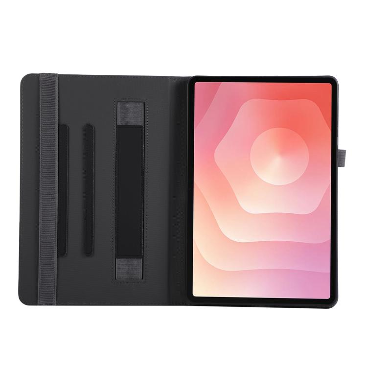 For Samsung Galaxy Tab S11 Macaron Color Hand Grip Leather Tablet Case with Holder