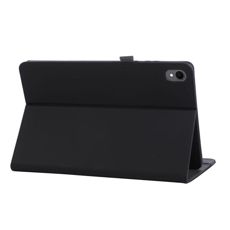 For Samsung Galaxy Tab S11 Macaron Color Hand Grip Leather Tablet Case with Holder