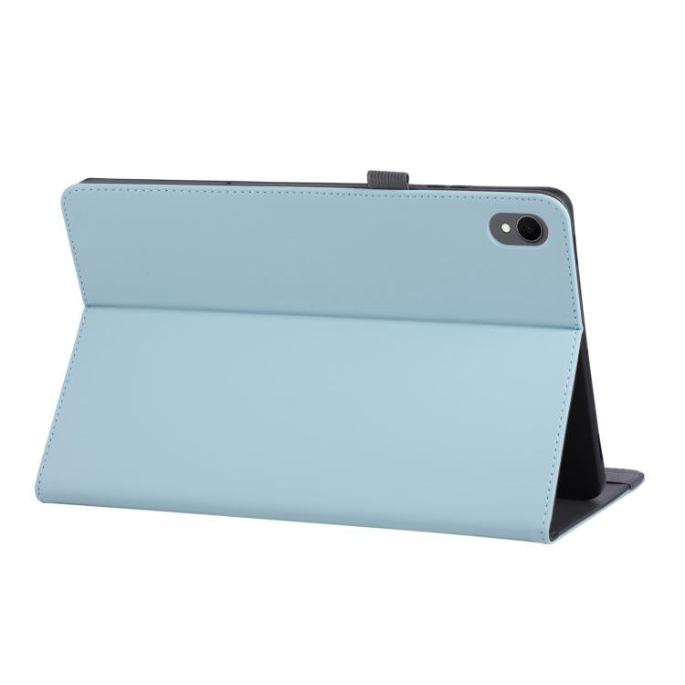 For Samsung Galaxy Tab S11 Macaron Color Hand Grip Leather Tablet Case with Holder