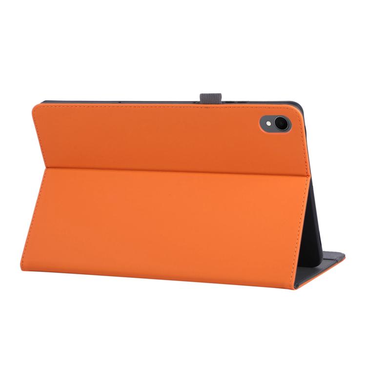 For Samsung Galaxy Tab S11 Macaron Color Hand Grip Leather Tablet Case with Holder