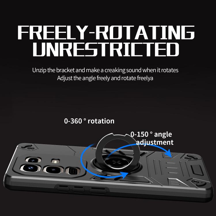 For Infinix Note 50s 5G Rotating Holder TPU Hybrid PC Phone Case