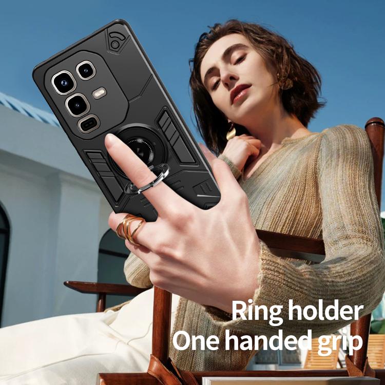 For Infinix Note 50s 5G Rotating Holder TPU Hybrid PC Phone Case