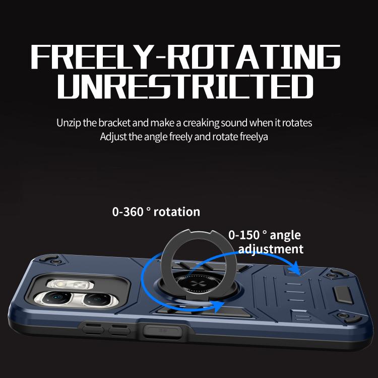 For Infinix Hot 50i / Smart 9 Rotating Holder TPU Hybrid PC Phone Case