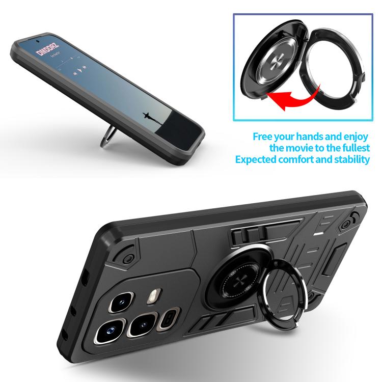 For Infinix Note 50 Pro / 50 4G Rotating Holder TPU Hybrid PC Phone Case