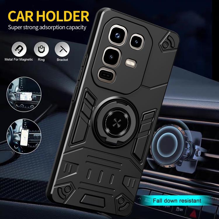 For Infinix Note 50 Pro / 50 4G Rotating Holder TPU Hybrid PC Phone Case
