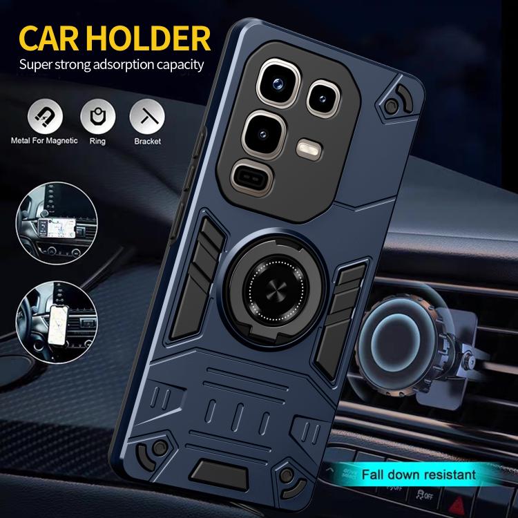 For Infinix Note 50 Pro / 50 4G Rotating Holder TPU Hybrid PC Phone Case