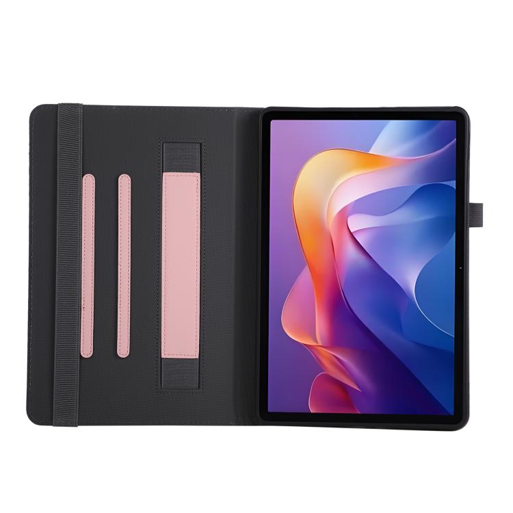 For Xiaomi Redmi Pad 2 2025 Macaron Color Hand Grip Leather Tablet Case with Holder