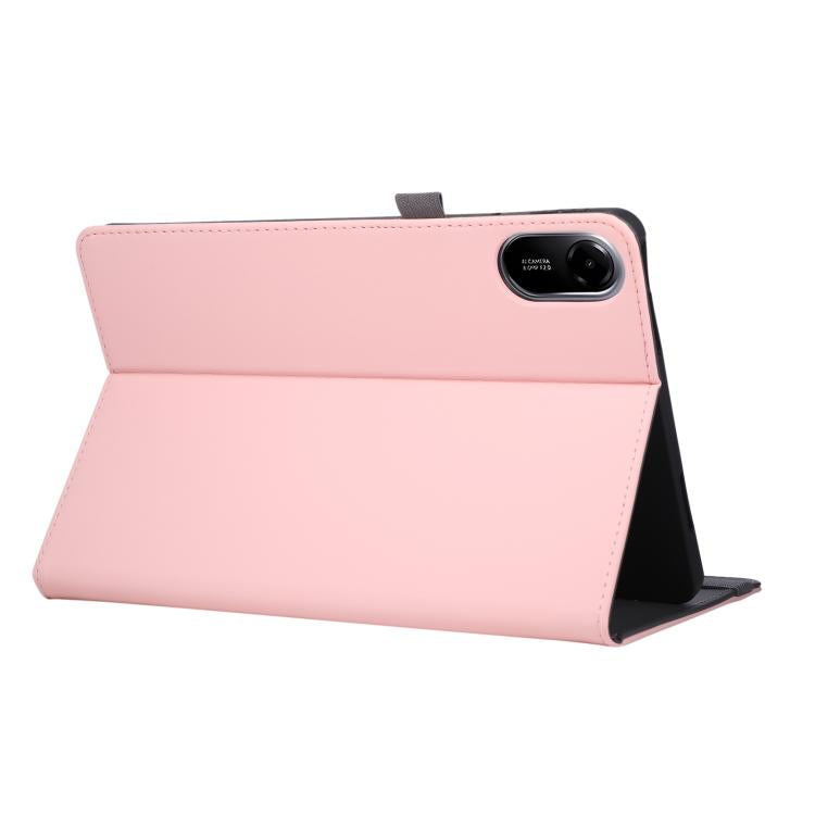 For Xiaomi Redmi Pad 2 2025 Macaron Color Hand Grip Leather Tablet Case with Holder