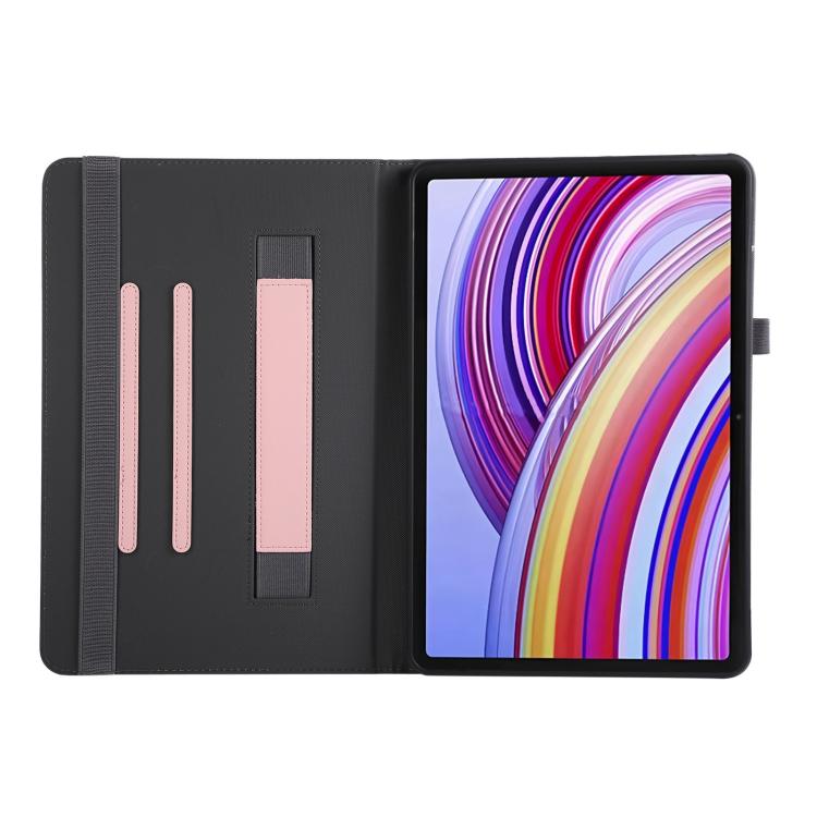 For Xiaomi Redmi Pad Pro 12.1 Macaron Color Hand Grip Leather Tablet Case with Holder