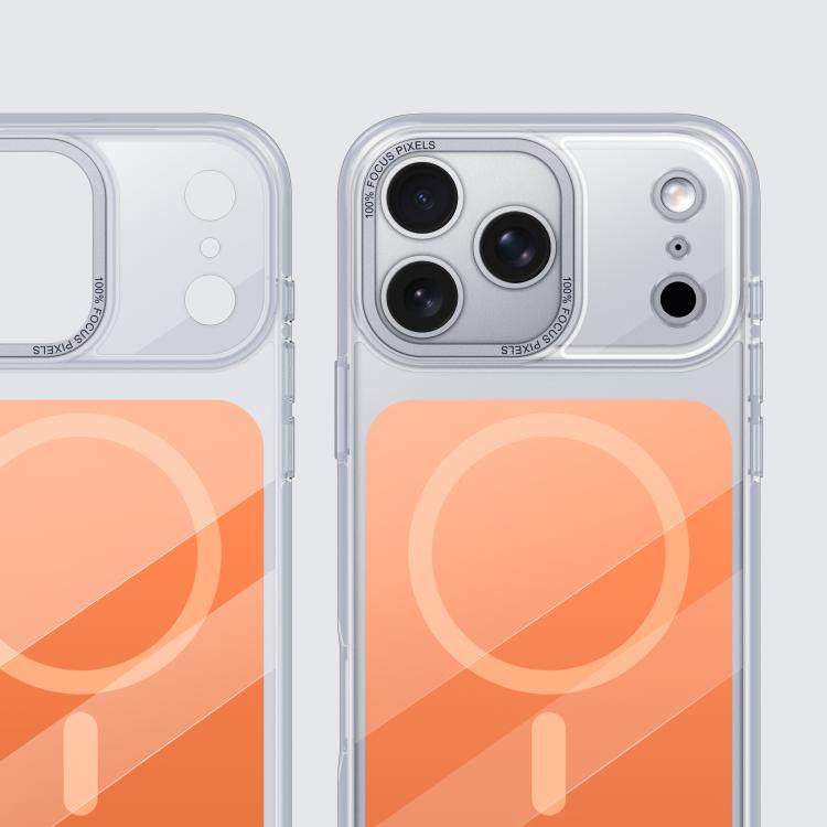 For iPhone 17 Pro Max Cloud Mirror Acrylic Transparent Shockproof MagSafe Phone Case