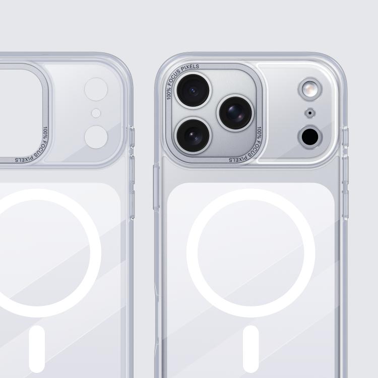 For iPhone 17 Pro Max Cloud Mirror Acrylic Transparent Shockproof MagSafe Phone Case