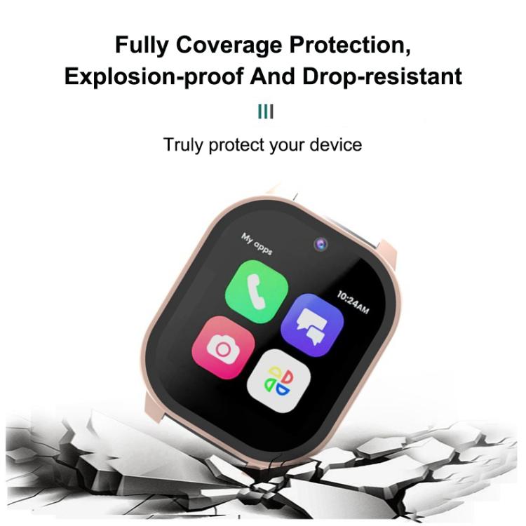 For Cosmo JrTrack 5 Tempered Glass Film Integrated PC Watch Protective Cover