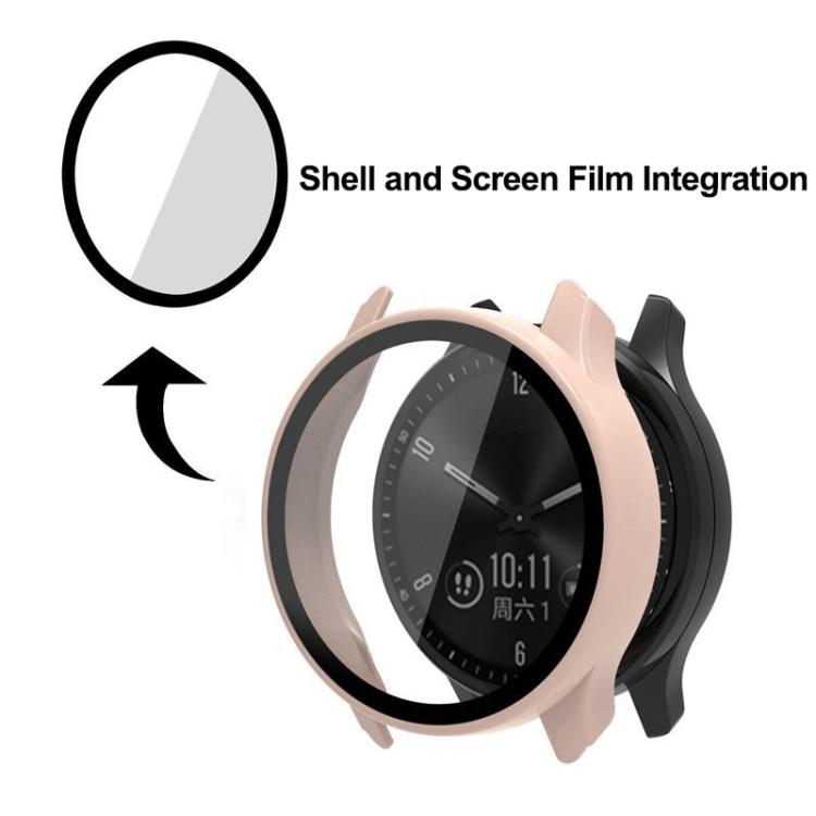 For Garmin Move Trend Tempered Glass Film Integrated PC Watch Protective Cover