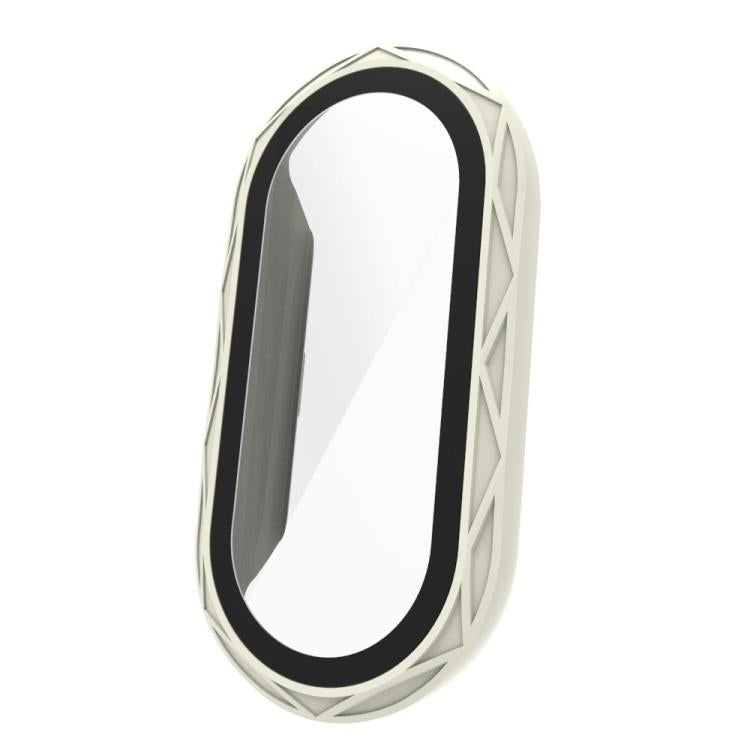 For Xiaomi Smart Band 9 / 9 NFC / 8 NFC Bird Nest Texture Tempered Glass Film Integrated PC Watch Cover