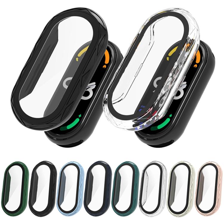 For Xiaomi Smart Band 9 / 9 NFC / 8 NFC Bird Nest Texture Tempered Glass Film Integrated PC Watch Cover