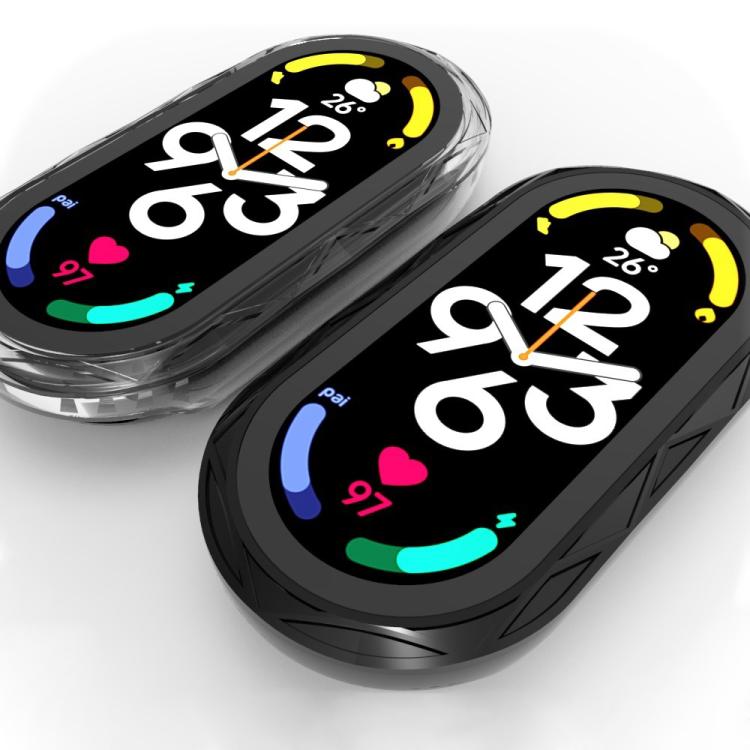 For Xiaomi Smart Band 9 / 9 NFC / 8 NFC Bird Nest Texture Tempered Glass Film Integrated PC Watch Cover