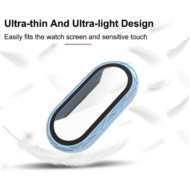For Xiaomi Smart Band 9 / 9 NFC / 8 NFC Bird Nest Texture Tempered Glass Film Integrated PC Watch Cover