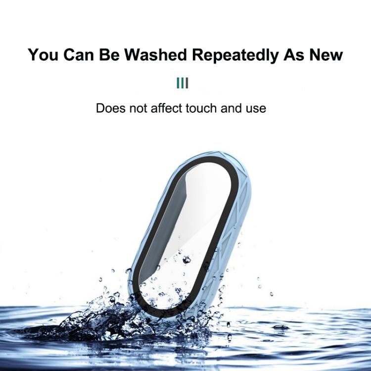 For Xiaomi Smart Band 9 / 9 NFC / 8 NFC Bird Nest Texture Tempered Glass Film Integrated PC Watch Cover