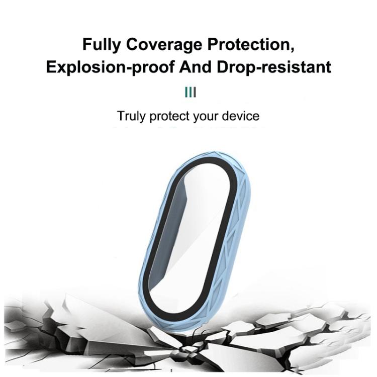 For Xiaomi Smart Band 9 / 9 NFC / 8 NFC Bird Nest Texture Tempered Glass Film Integrated PC Watch Cover