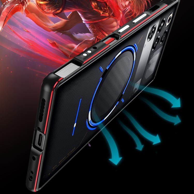 For ZTE nubia RedMagic 11 Pro / 11 Pro+ Aurora Series Metal Frame Phone Case