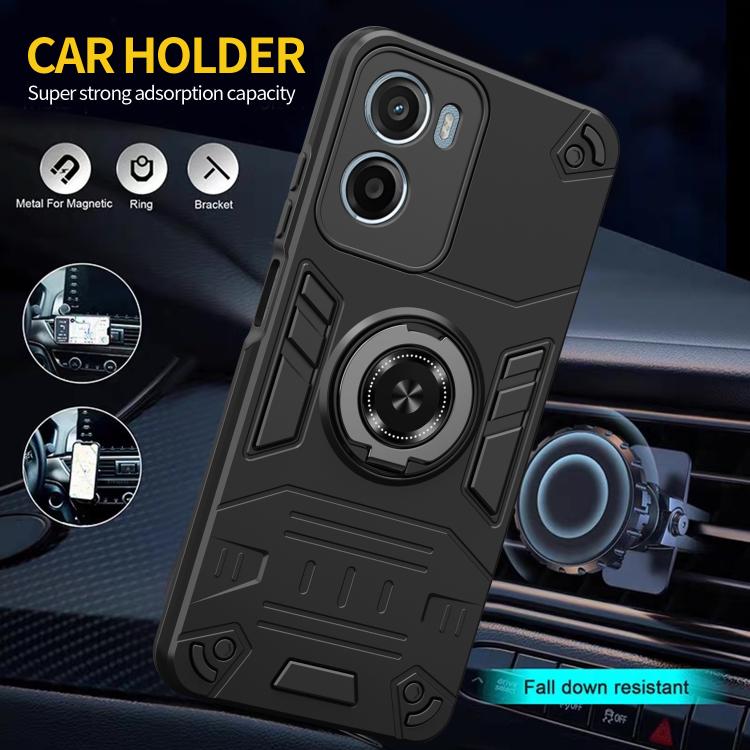 For Motorola Moto G05 / E15 Rotating Holder TPU Hybrid PC Phone Case