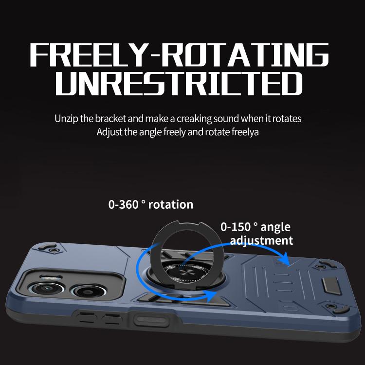 For Motorola Moto G05 / E15 Rotating Holder TPU Hybrid PC Phone Case
