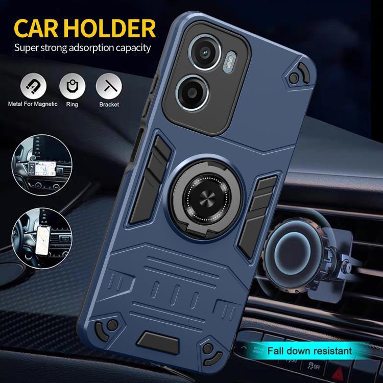 For Motorola Moto G05 / E15 Rotating Holder TPU Hybrid PC Phone Case