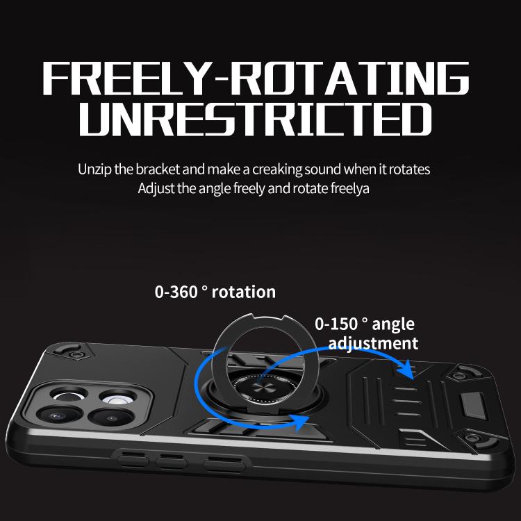 For OPPO K13 Rotating Holder TPU Hybrid PC Phone Case
