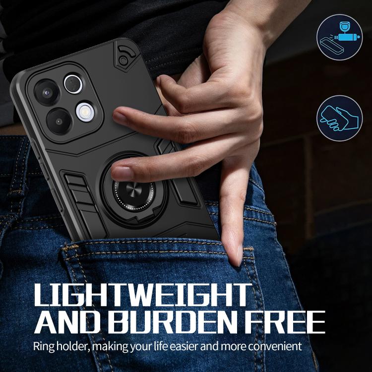 For OPPO K13 Rotating Holder TPU Hybrid PC Phone Case