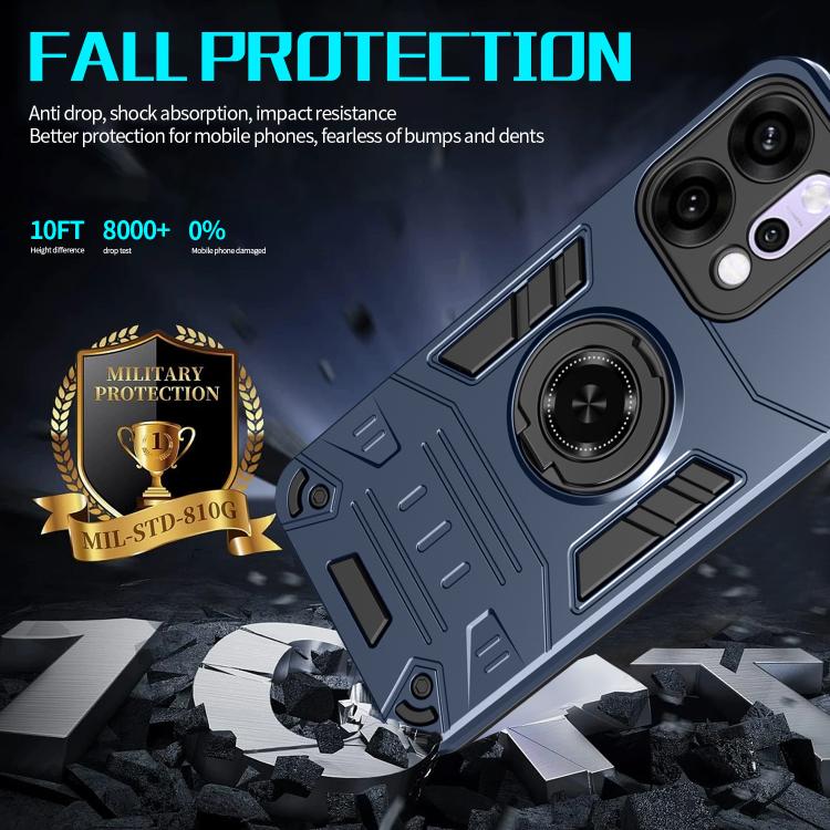 For OPPO Reno14 5G Rotating Holder TPU Hybrid PC Phone Case