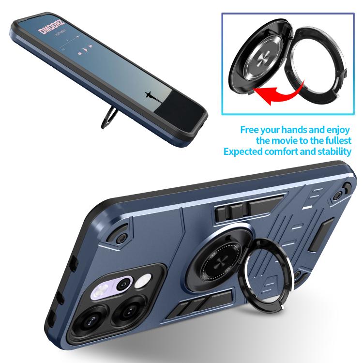 For OPPO Reno14 5G Rotating Holder TPU Hybrid PC Phone Case