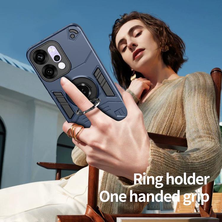 For OPPO Reno14 5G Rotating Holder TPU Hybrid PC Phone Case