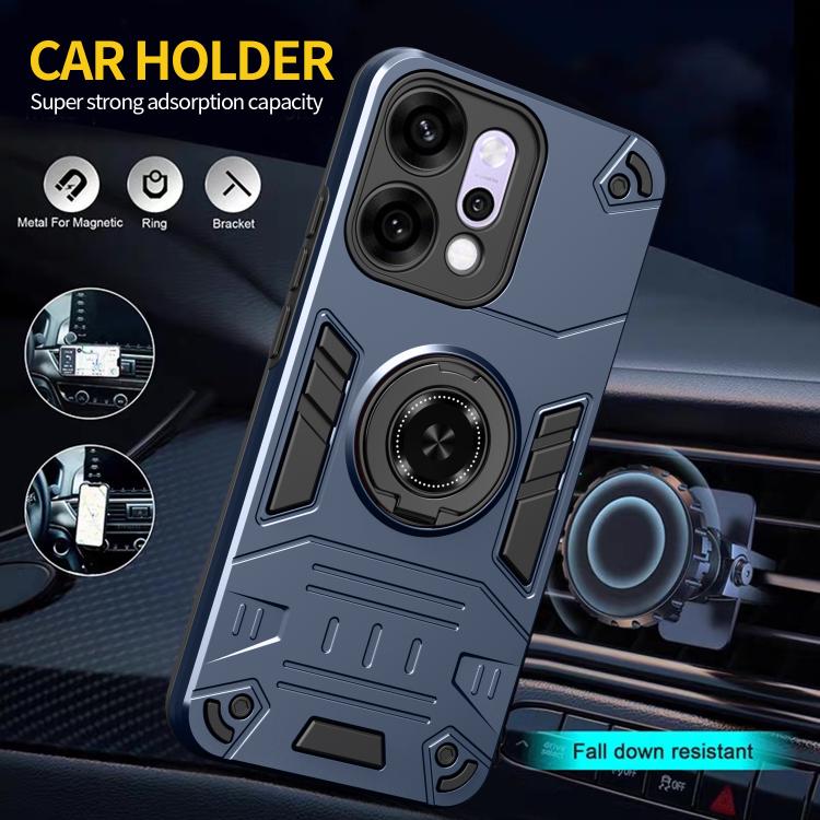 For OPPO Reno14 5G Rotating Holder TPU Hybrid PC Phone Case