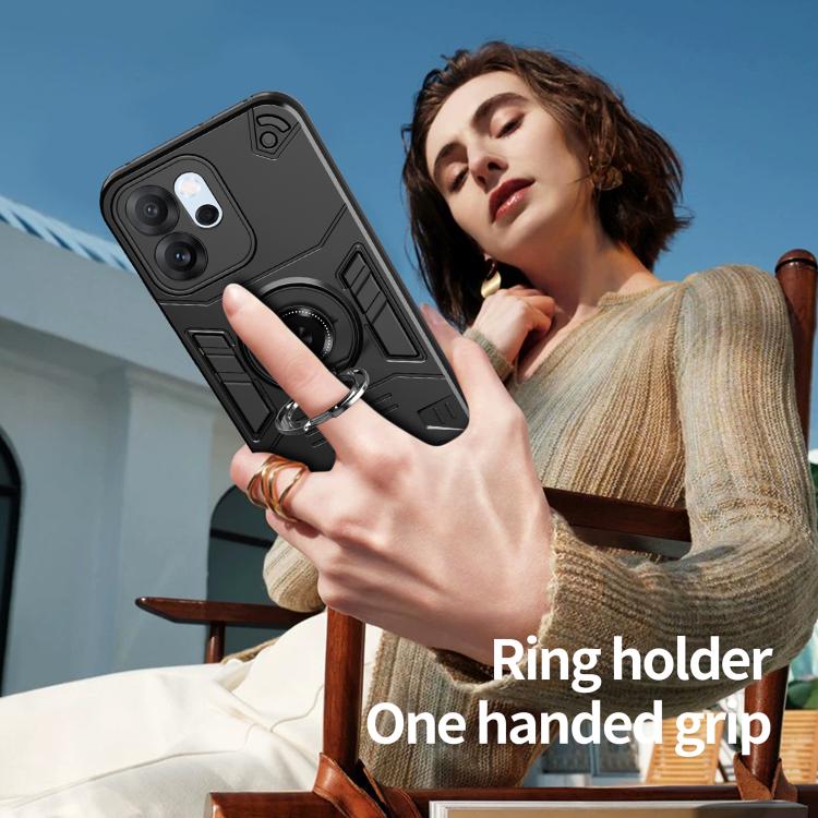 For OPPO Reno14 F 5G Rotating Holder TPU Hybrid PC Phone Case