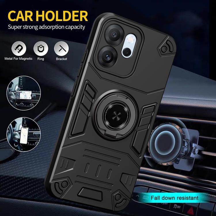 For OPPO Reno14 F 5G Rotating Holder TPU Hybrid PC Phone Case