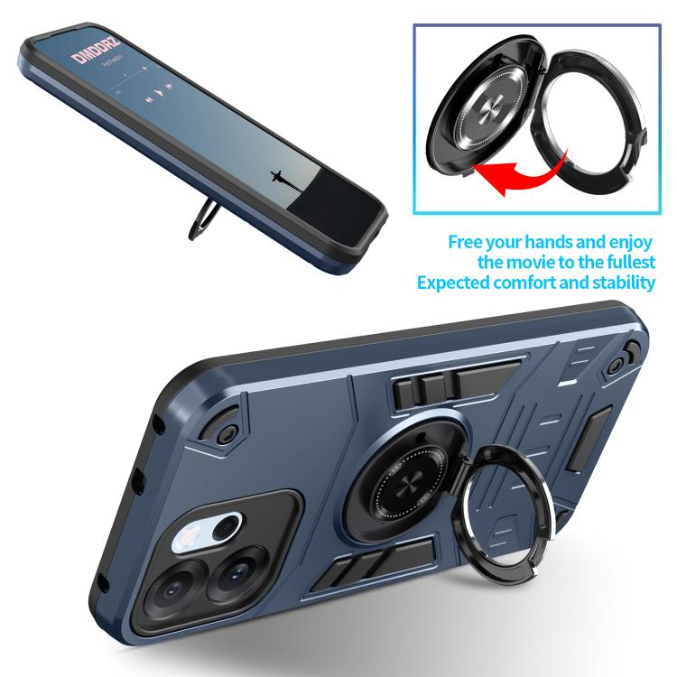For OPPO Reno14 F 5G Rotating Holder TPU Hybrid PC Phone Case