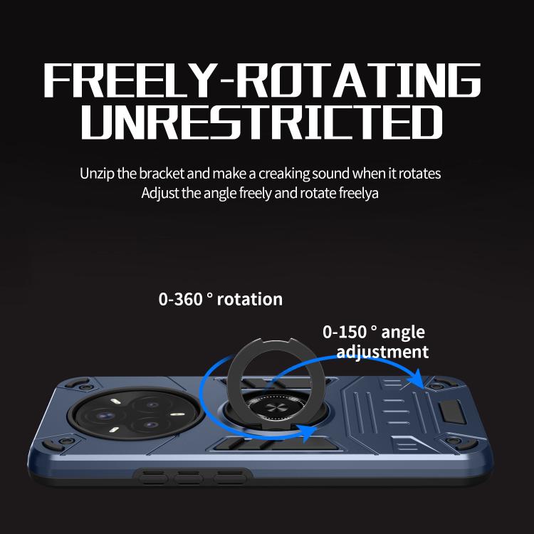 For Realme 14 Pro Rotating Holder TPU Hybrid PC Phone Case