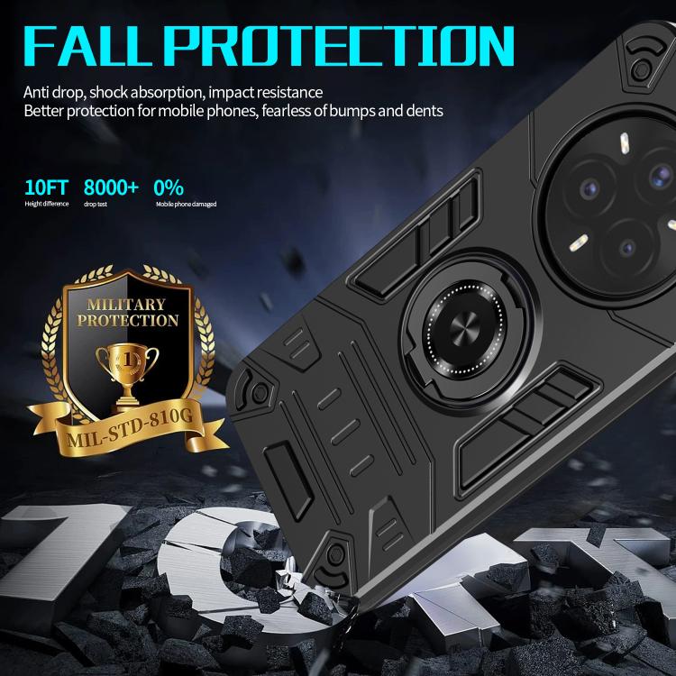 For Realme 14 Pro+ 5G / P3 Pro Rotating Holder TPU Hybrid PC Phone Case