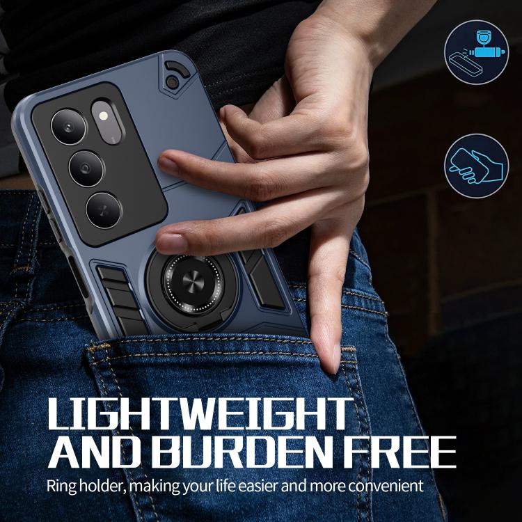For Realme 14x / P3x Rotating Holder TPU Hybrid PC Phone Case