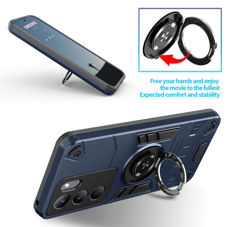 For Realme 14x / P3x Rotating Holder TPU Hybrid PC Phone Case